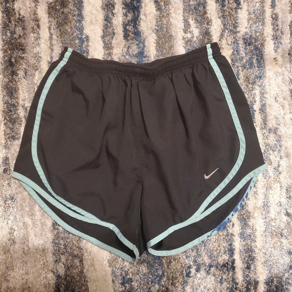 Black Dri-fit Nike Running Shorts w/ Blue Trim